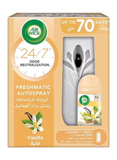 Buy Air Freshener Freshmatic Auto Spray Gadget with Refill - Vanila Fragrance 250ml in UAE