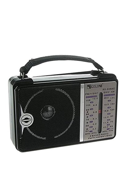 Buy FM Radio RX-606 Black/Silver in Egypt