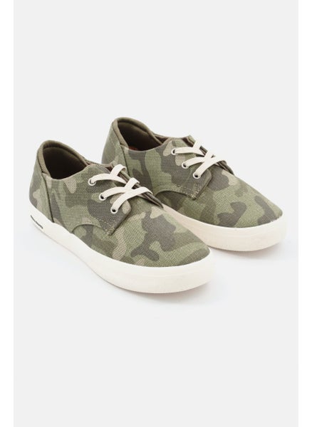 اشتري Kids Boy Kiva Camo Lace up Casual Shoes, Olive في الامارات