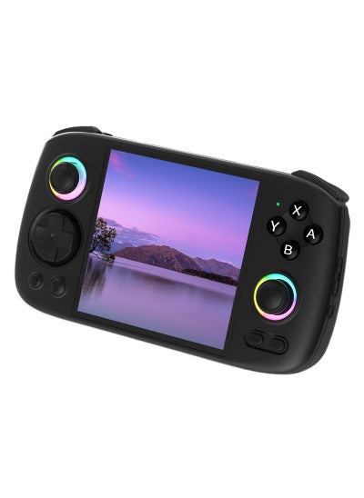 اشتري RG Cube Retro Handheld Game Console 64bit Android 13 Unisoc T820 3.95 Inch IPS Screen Hall Joystick RGB lighting effect (Black) في السعودية