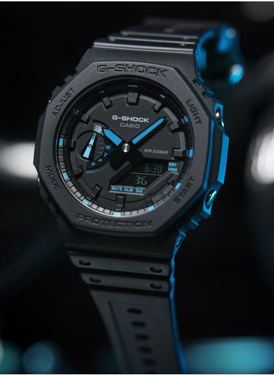 Buy G-Shock Black Men's Watch Fashion Analog Digital Quartz Watch GA-2100-1A1 in Saudi Arabia