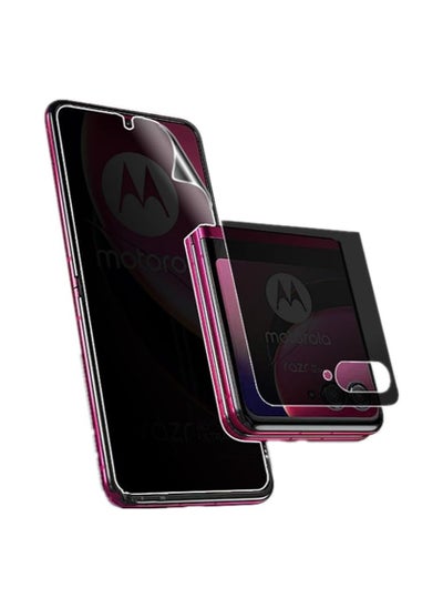 Buy For Motorola razr 40 Ultra 5G Privacy Screen Protector Anti-Voyeur Full Coverage Hydrogel Soft Film Anti-Scratch Anti-Spyware Protective Film in Saudi Arabia