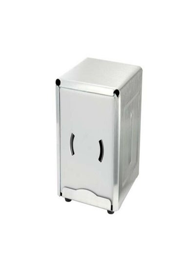 Buy Stainless Steel Half-Size Countertop Napkin Dispenser / Winco in UAE