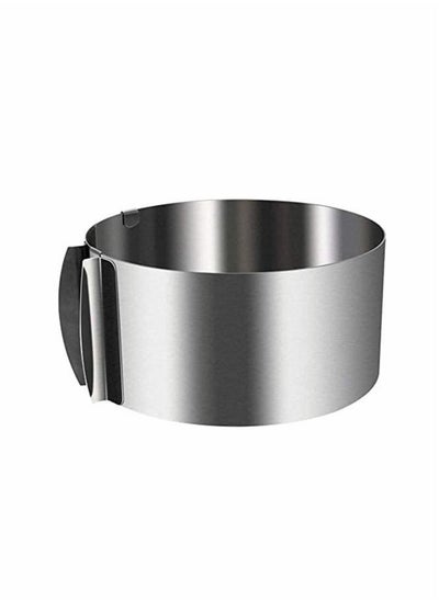 اشتري Stainless Steel 6 to12 Inch Adjustable Cake Mousse Mould Cake Baking Cake Decor Mould Ring Cake Decorating Mould Baking Ring في السعودية