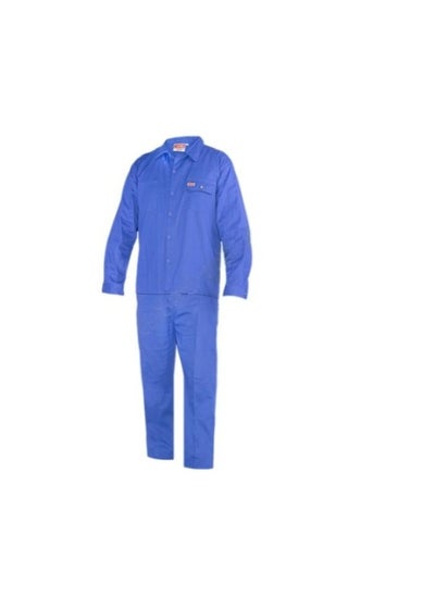 Buy Uniform Long Sleeve Work Ware Coverall Blue in UAE