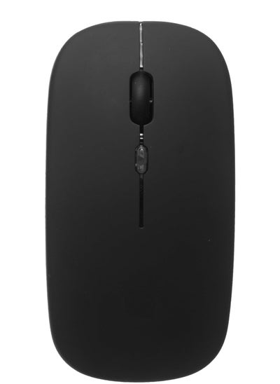 Buy Rechargeable Wireless Bluetooth mouse with RGB light , long life stable USB transmission distance of 10m - Black in Egypt