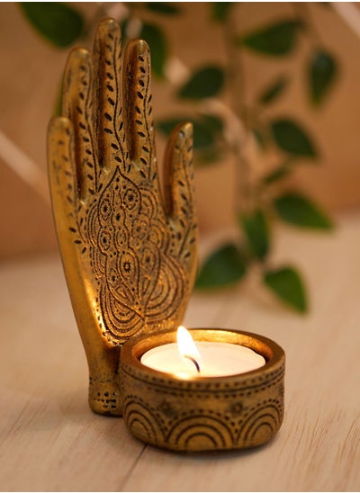 Buy Resin Hand Tealight Holder in UAE