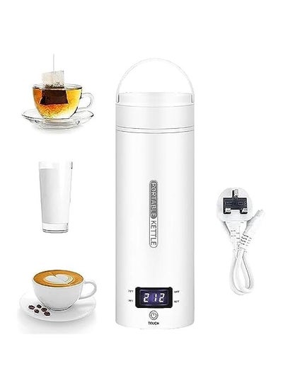 اشتري Travel Electric Kettle, 500ml Portable Small Mini Tea Coffee Kettle Water Boiler,Water Heater with 4 Temperature Control,304 Stainless Steel with Auto Shut-Off & Boil Dry Protection, BPA-Free في السعودية