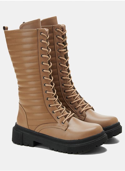 Buy Quilted Stripe Boots in Egypt