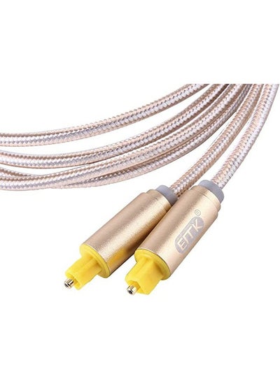 Buy Keendex KX1681 Digital Optical Audio Toslink Fiber Cable, 2 - Gold in Egypt