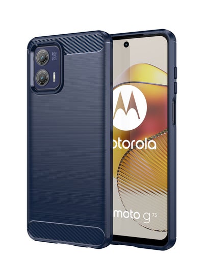 Buy Protective Case Cover for Moto G73 Blue in Saudi Arabia