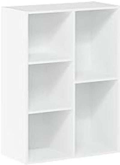 اشتري Furinno Luder 5-Cube Reversible Open Shelf, White في مصر