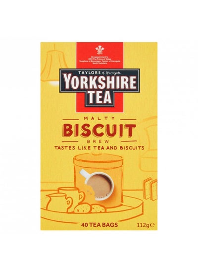 Buy Yorkshire Tea Biscuit Brew 40 Tea Bags 100G in UAE