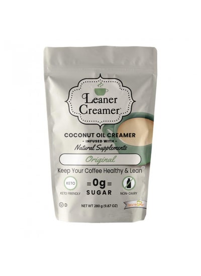 Buy Natural Coconut Oil Based Coffee Creamer - Original (280 Refill Pouch) in UAE