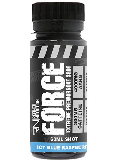 Buy Refined Nutrition Force, Pre Workout, Improve Energy and Mental Focus, Icy Blue Raspberry Flavor, 1 Shot in UAE