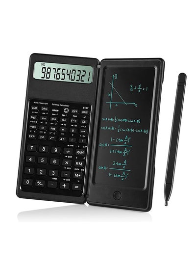 Buy Upgraded  Desktop Scientific Calculator, Professional Scientific Calculators, Multiview 4-Line Display with Erasable LCD Writing Tablet, Battery Power with Notepad in UAE