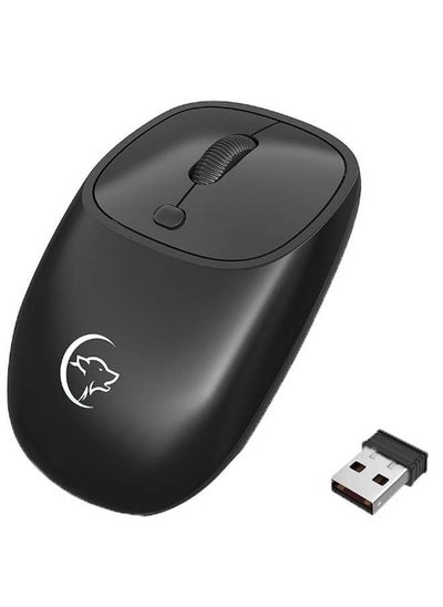 Buy Rechargeable Wireless Mouse Black in UAE