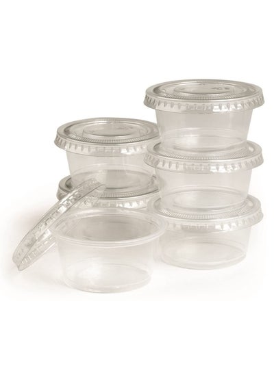 Buy Prodel Sauce Cups With Lid 50 Pieces in UAE