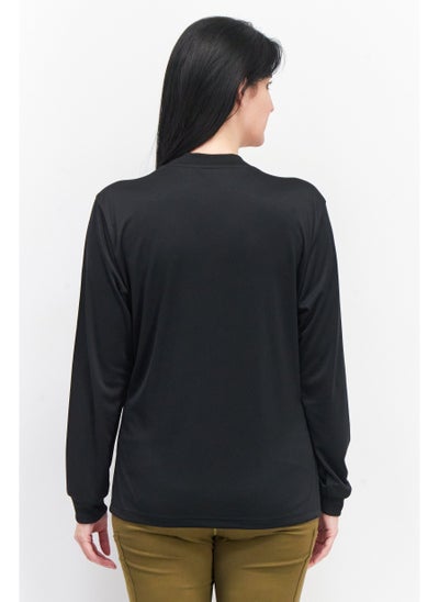 Buy Women Sportswear Fit Long Sleeve Training Jersey, Black in UAE