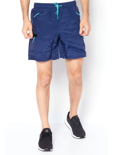 Buy Men Sportswear Fit Brand Logo Training Shorts, Navy Bue in Saudi Arabia