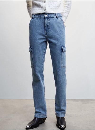 Buy Pocket Detail Jeans in Saudi Arabia