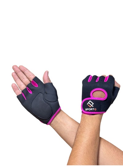 Buy Fitness Gloves for Men Women Breathable Half Finger Sports Gloves, Anti-Slip Shock Absorption Sports Gloves, Suitable for Gym, Outdoor Cycling, Climbing in Egypt