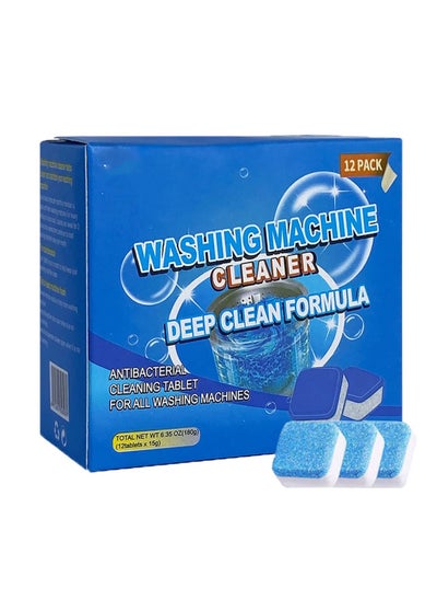 Buy SYOSI, Washing Machine Cleaner, 48 Tablets Solid Washer Deep Cleaning Tablet for HE, Frontload, Topload Washers, Cleaning Effervescent Tablets Remove Odors, Sterilize for Washing Machine in UAE