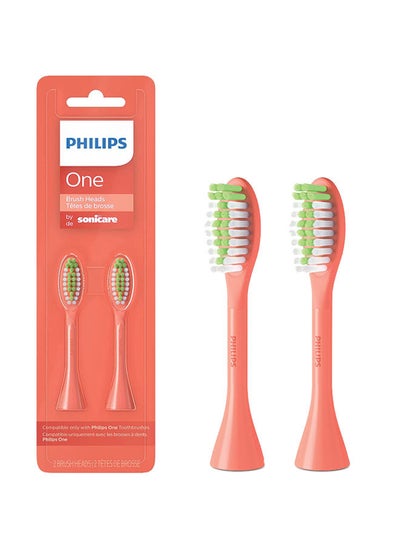 Buy Philips One by Sonicare 2 Brush Heads BH1022/01 in Saudi Arabia