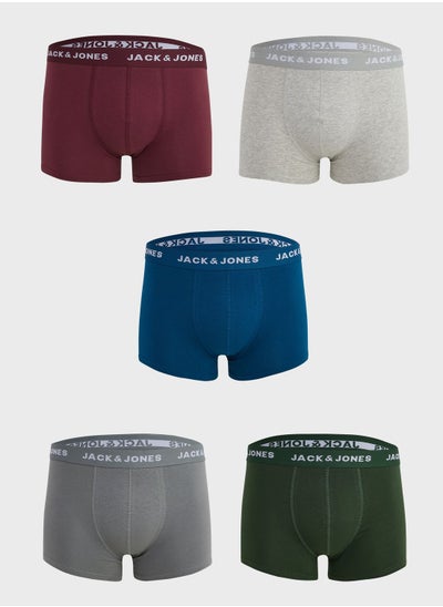 Buy 5 Pack Logo Band Trunks in UAE