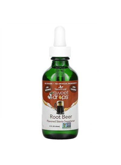 اشتري Wisdom Natural, SweetLeaf, Sweet Drops Stevia Sweetener, Root Beer, 2 fl oz (60 ml) في الامارات