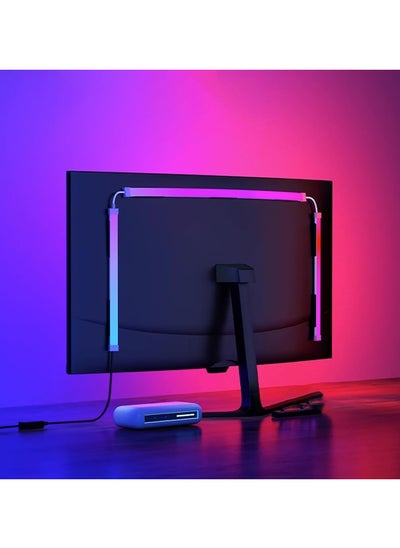 اشتري LED backlighting for monitors, LED strips synchronised with screen colours or music, computer light bars behind monitors في السعودية