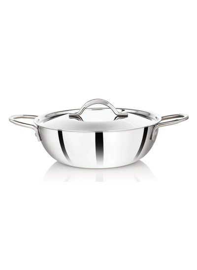 اشتري Premier 3-ply Clad Stainless Steel Kadai -30 cm في الامارات