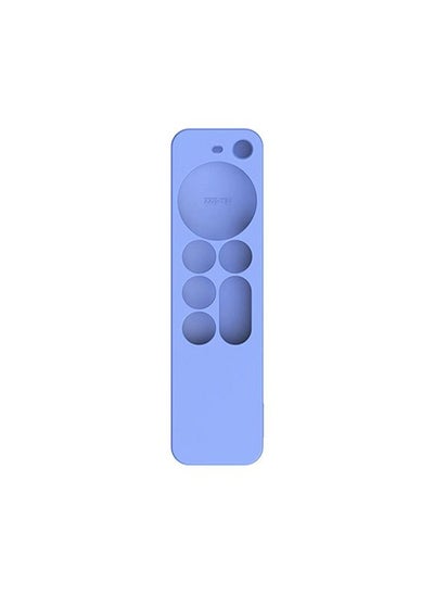 اشتري جراب متوافق مع غطاء سيليكون Apple TV 4K Siri Remote 2021 ، غطاء Apple 4K Siri Remote الجيل الثاني (أزرق) في الامارات