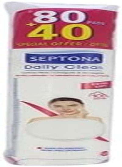 اشتري Septona PROMO 80+40 Round Cotton Pads DUO in a Plastic Bag في مصر