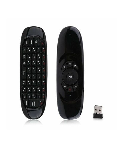 Buy 2.4 G Air Mouse Wireless Keyboard Gyroscope Remote Control Black in UAE