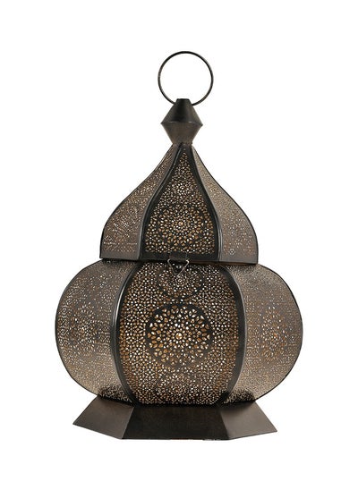 Buy HilalFul Arabesque Deep Brown Decorative Candle Holder Lantern | For Home Décor in Eid, Ramadan, Wedding | Living Room, Bedroom, Indoor, Outdoor Decoration | Islamic Themed | Moroccan in Saudi Arabia