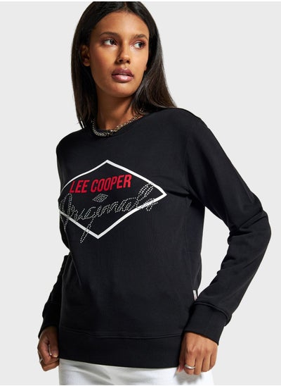 Buy Logo Round Neck Sweatshirt in UAE