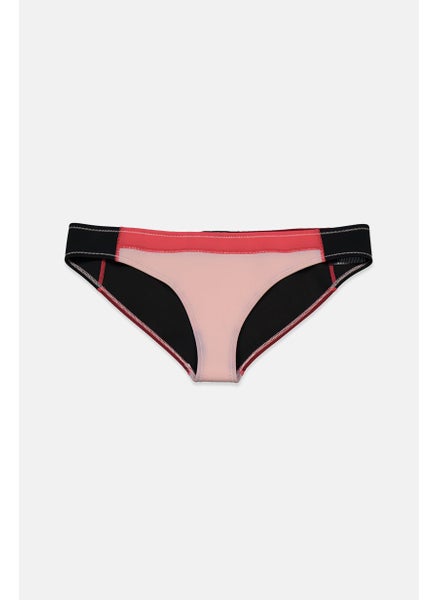 اشتري Women Colorblocked Bikini Bottom, Pink and Black في السعودية