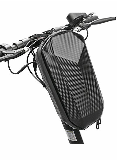 اشتري Scooter Storage Bag, Waterproof Hard Shell Scooter Handlebar Bag Storage Bag for Electric Scooter, Self Balancing Scooter and Folding Bike (Black) في الامارات