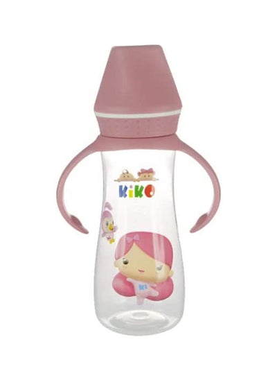 Buy Ml Feeding Bottle With Siliocne Nipple 250 Ml-Pink in Saudi Arabia