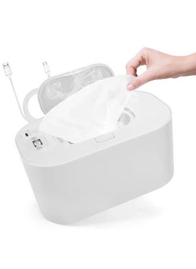 اشتري Adjustable diaper wipes heater with digital screen, portable baby diaper wipes heater في الامارات