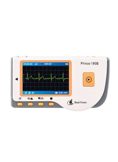 Buy Heal Force PC-180B0 Portable ECG Monitor Handheld LCD Heart Rate Tracker Home EKG Monitoring Device with Data Storage Transmission USB Cable in UAE