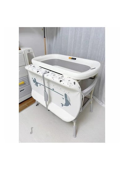 Buy 3-In-1 Bathtub With Diaper Changer And Storage, Collapsible And Movable in Saudi Arabia