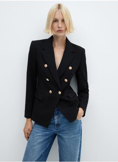 Buy Button Detail Tailored Blazer in UAE