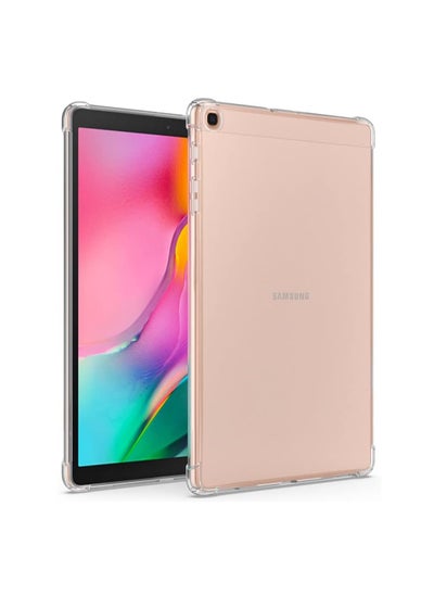 Buy Case for Samsung Galaxy Tab A 10.1 (SM-T510/T515/T517), Slim Light Soft TPU Side Corner Protective Cover Case, Clear in Egypt