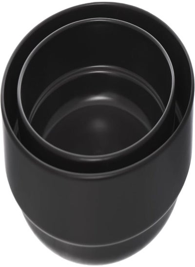 Buy Oxford Casserole Set 2 Pieces, Black Matt in Egypt