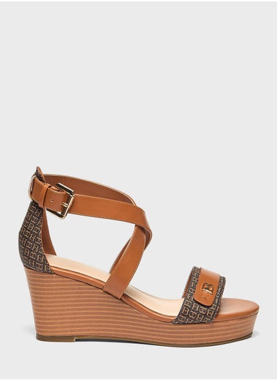 Buy Multi Strap Wedge Sandals in UAE