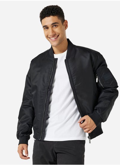 Buy Recycled Sateen Bomber Jacket in UAE