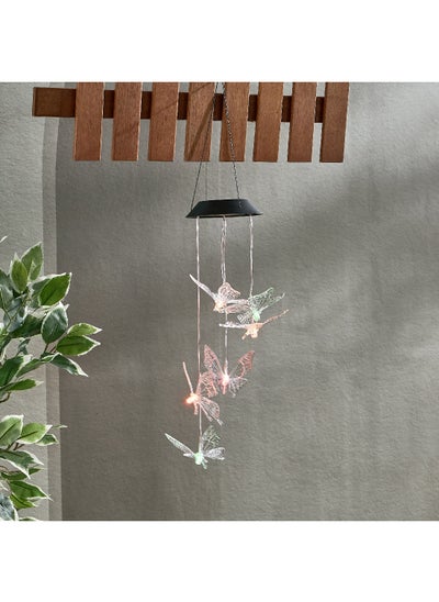 Buy Lyn Solar LED Butterfly Chimes with Rechargeable Battery 80 cm in Saudi Arabia