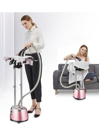 اشتري Floor Standing Garment Steamer With Ironing Board, 2.5 L Water Tank Capacity, 8-hole Air Outlet, 10 Gears Temperature Control for all Type of Clothes Steamer في الامارات